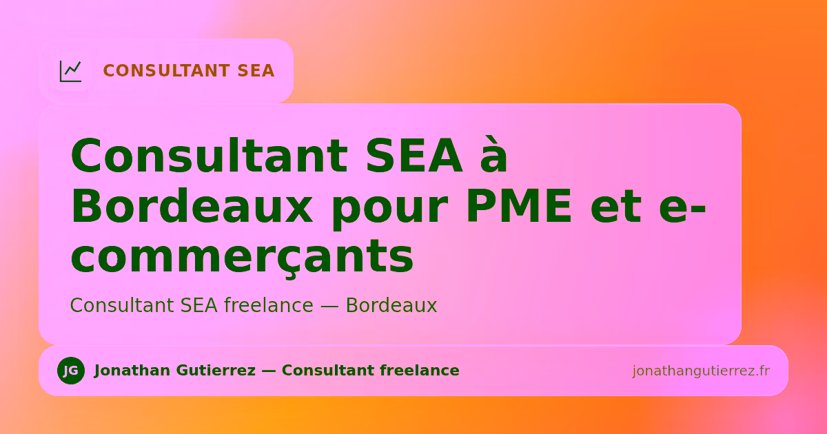 Illustration – Consultant SEA à Bordeaux pour PME et e-commerçants