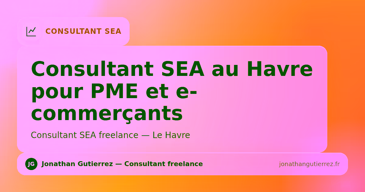 Illustration – Consultant SEA au Havre pour PME et e-commerçants
