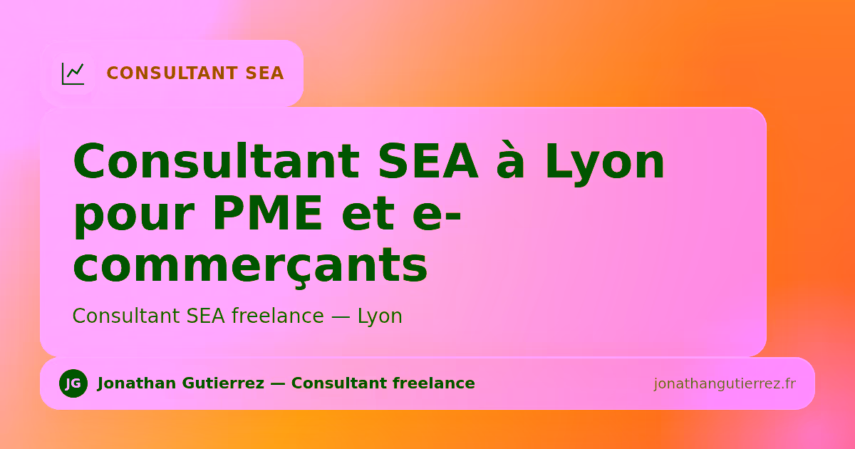 Illustration – Consultant SEA à Lyon pour PME et e-commerçants