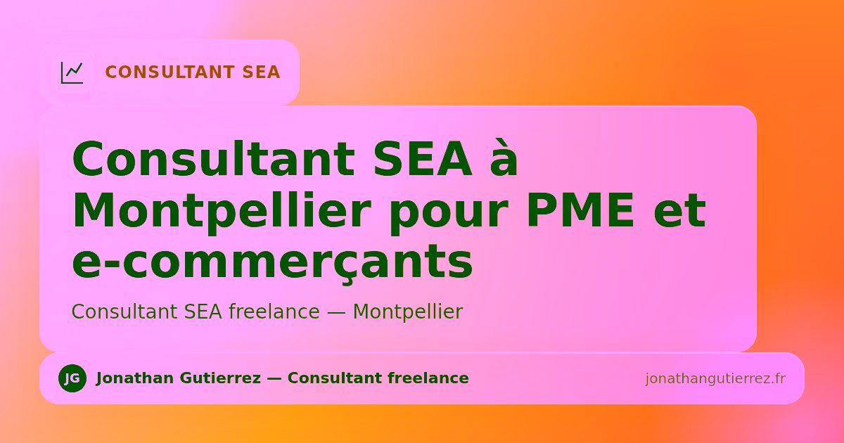 Illustration – Consultant SEA à Montpellier pour PME et e-commerçants