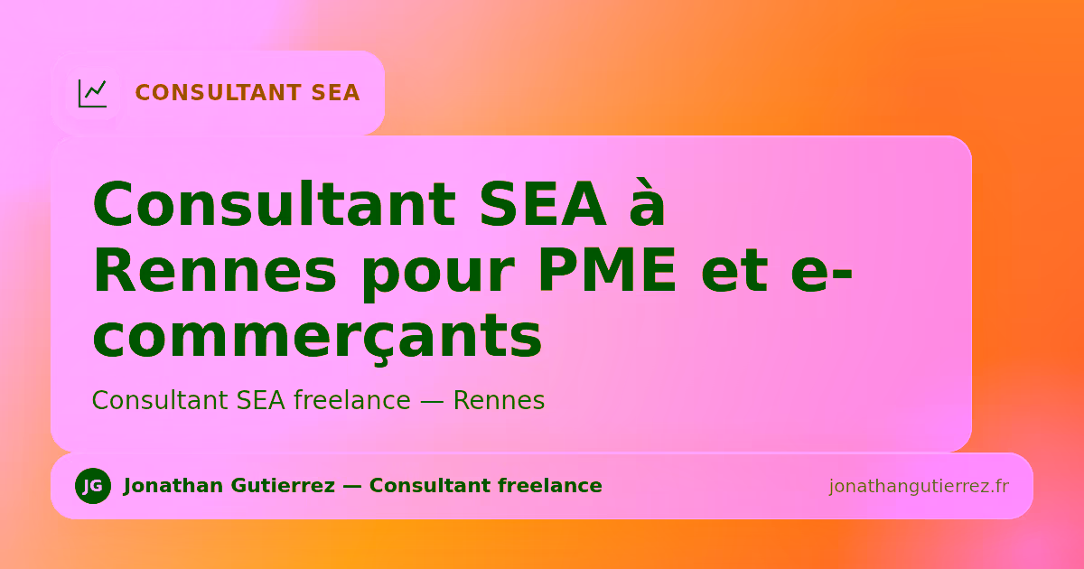 Illustration – Consultant SEA à Rennes pour PME et e-commerçants